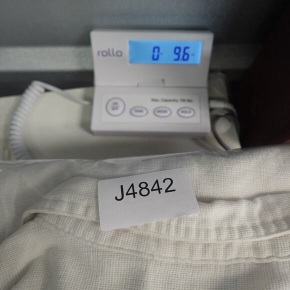 Vintage L.L. Bean Top Womens Extra Large Cool Weave 80s Button Front USA White - Picture 8 of 8